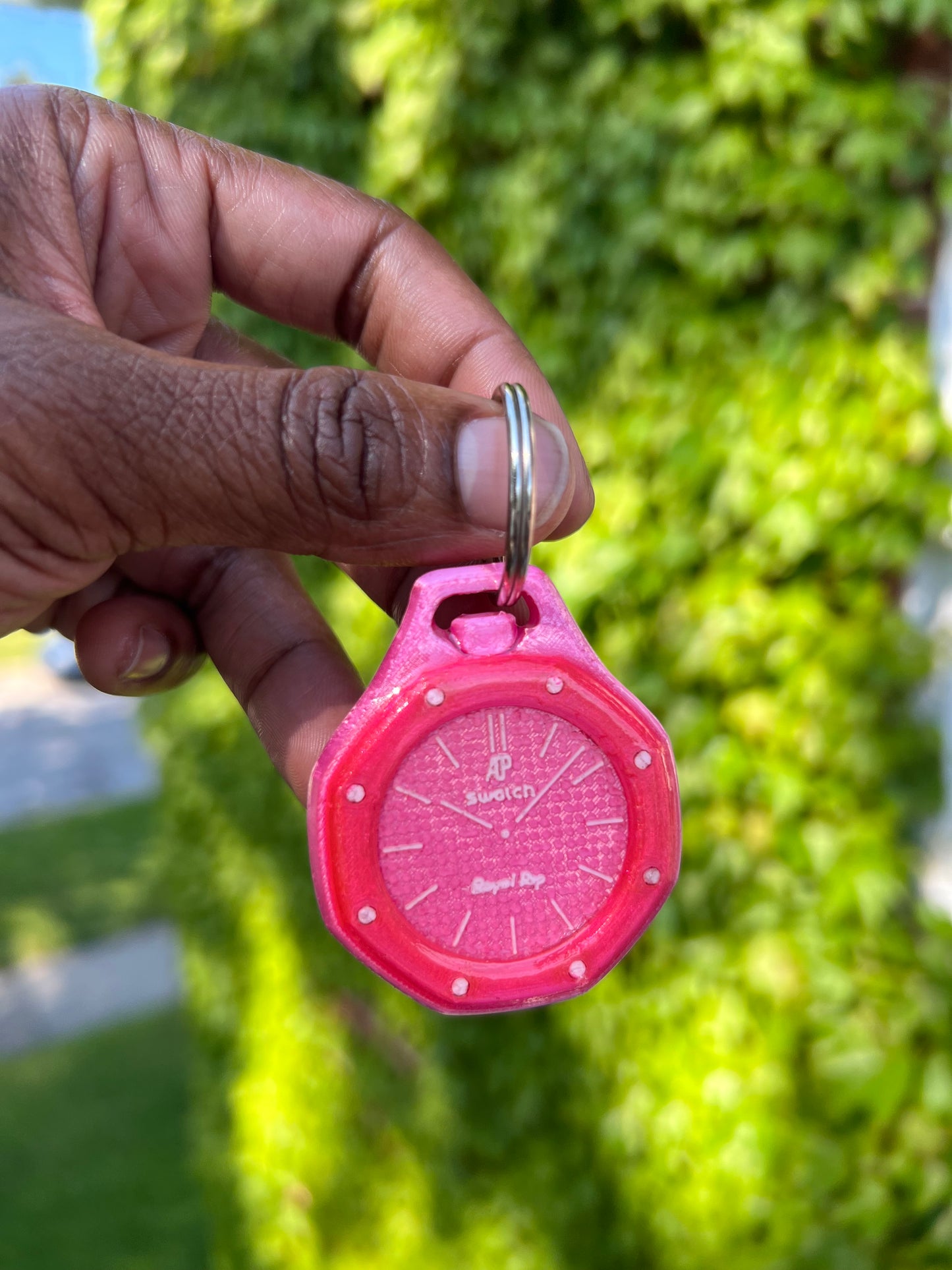 Custom Swatch keychain