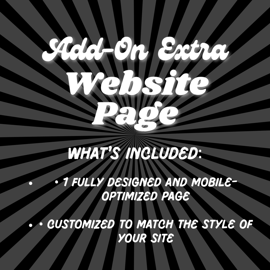 Add-On Extra Website Page