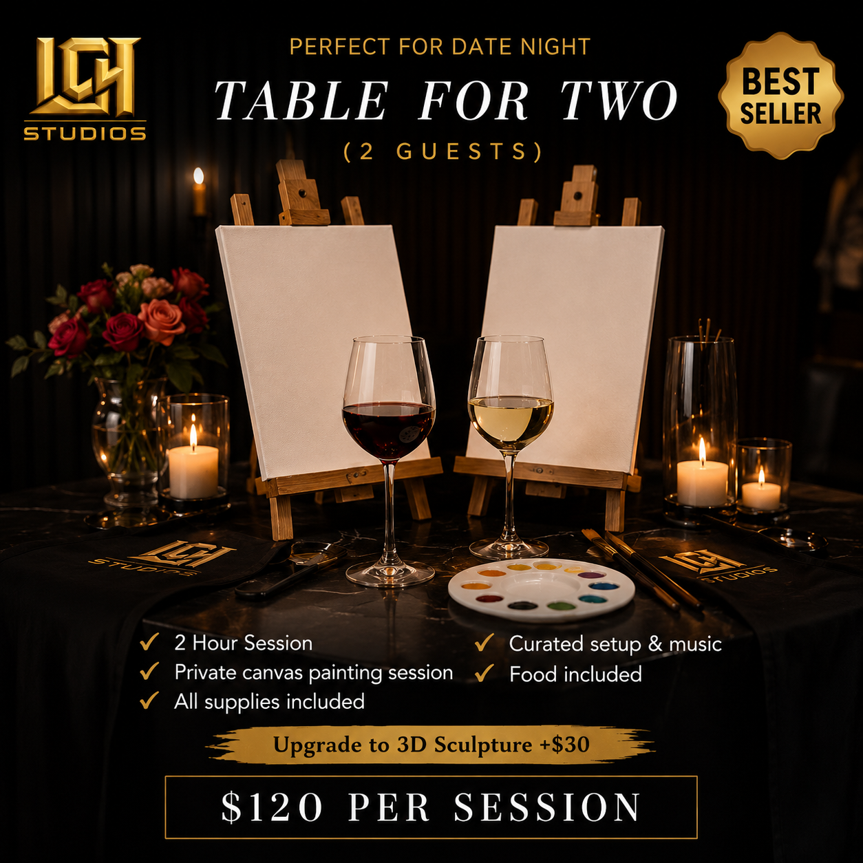 SIP & PAINT - TABLE FOR TWO
