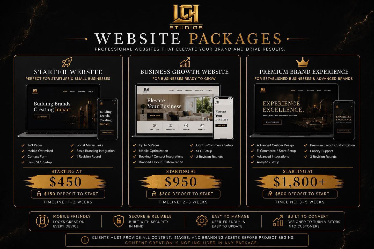 Starter Website | $150 Deposit