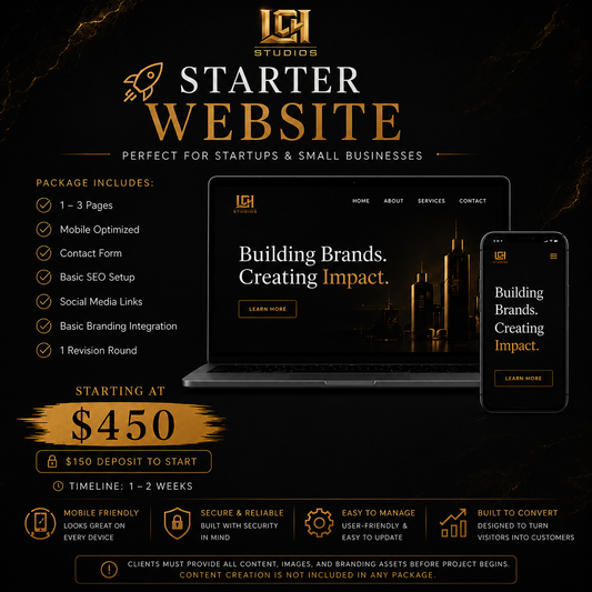 Starter Website | $150 Deposit