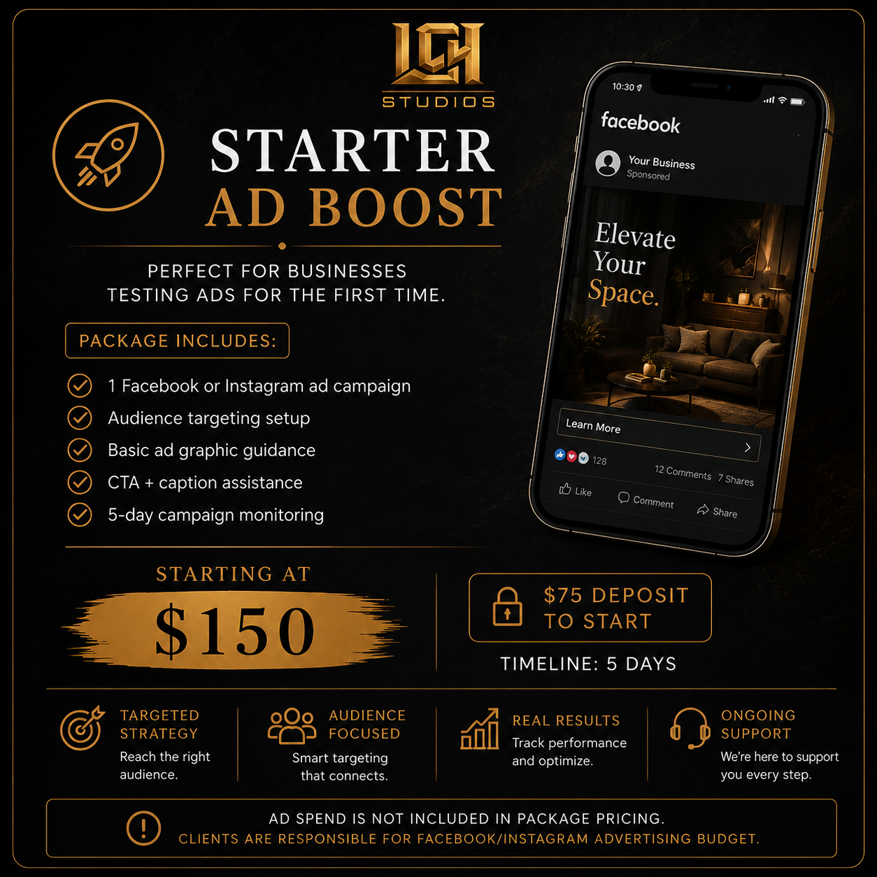 Starter Ad Boost | $75 Deposit