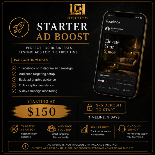 Starter Ad Boost | $75 Deposit
