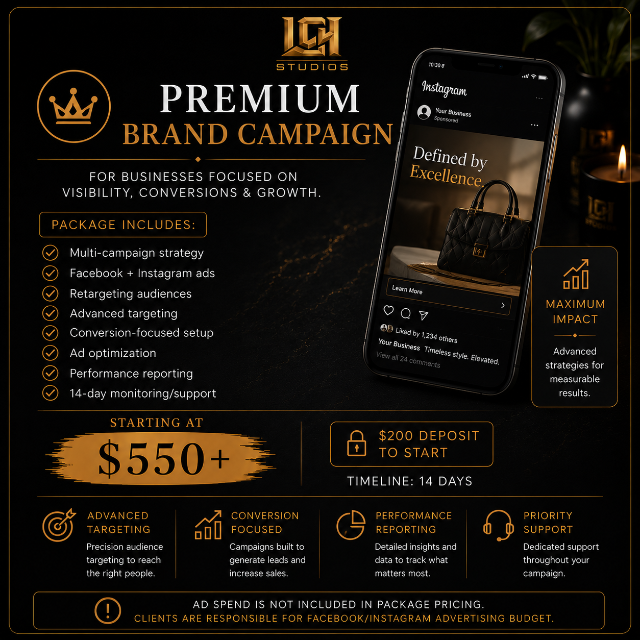 Premium Brand Campaign | $200 Deposit