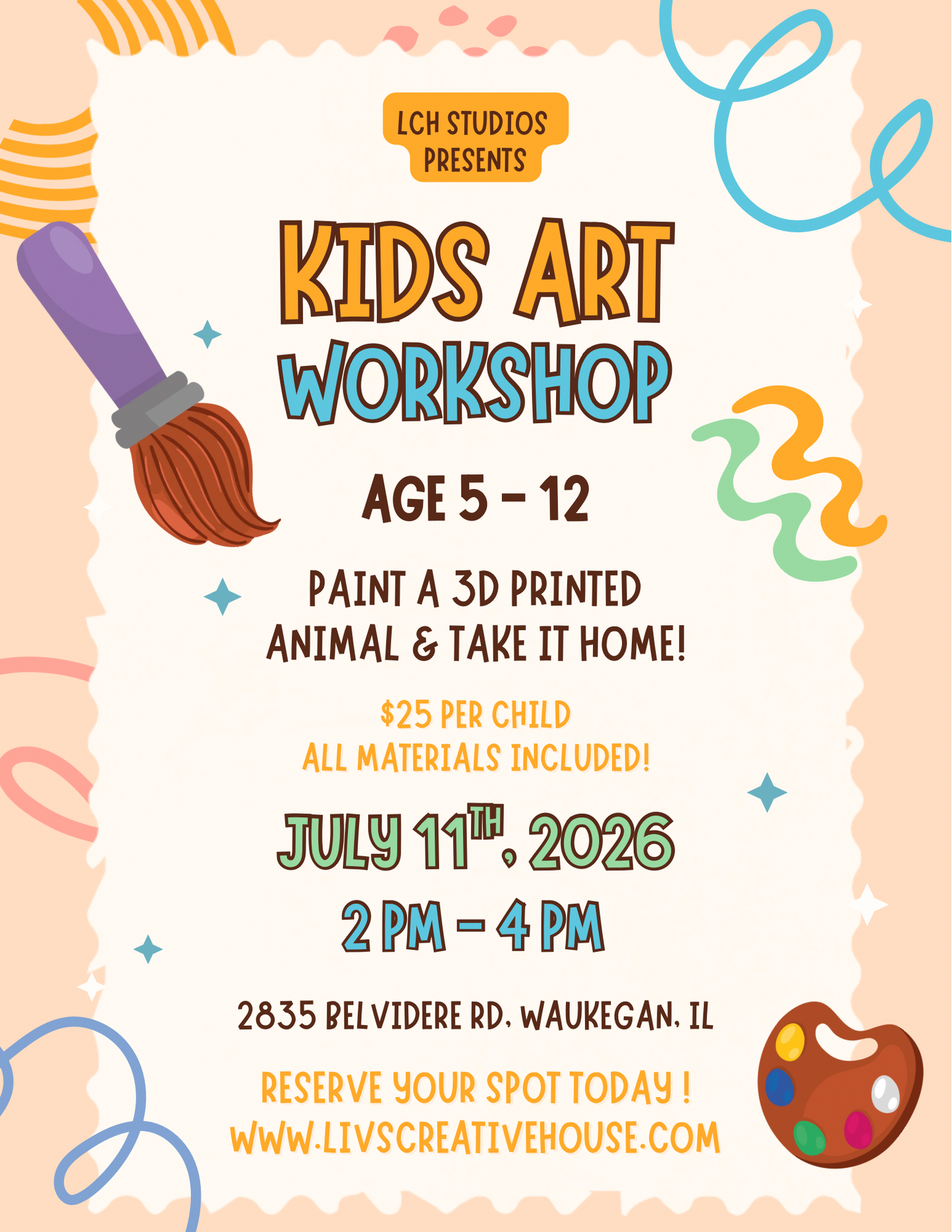Kids Art Workshop | July 11th